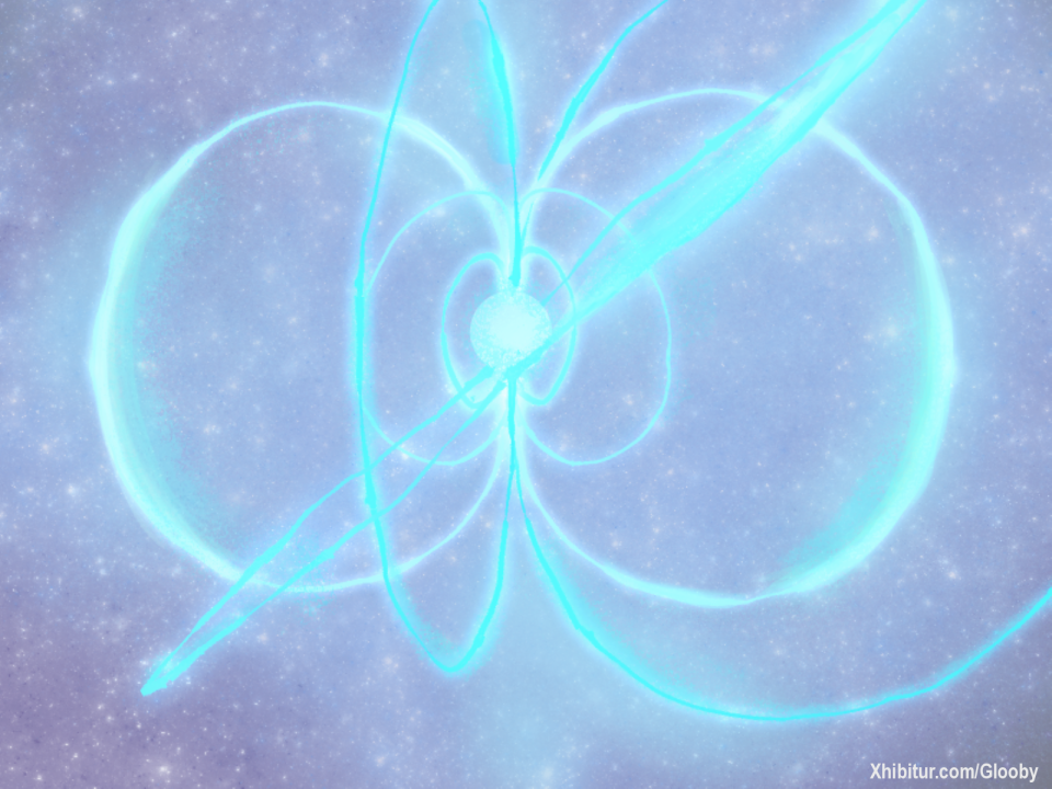 First Post! I wanted to try doodling a neutron star with a pen brush, I wanted to see how far I could push the brush before using other tools.